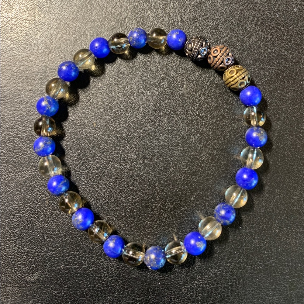 Lapis 👑 and Citrine🎗Mindfulness Gems🌈 Bracelet